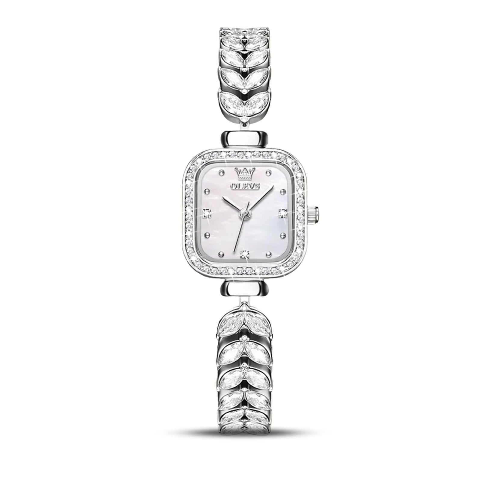 Sweston™ OLEVS Crystal Silver Women's Watch
