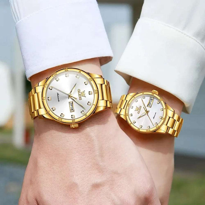 Sweston™ Fashion Couple Watch Stainless Steel Strap