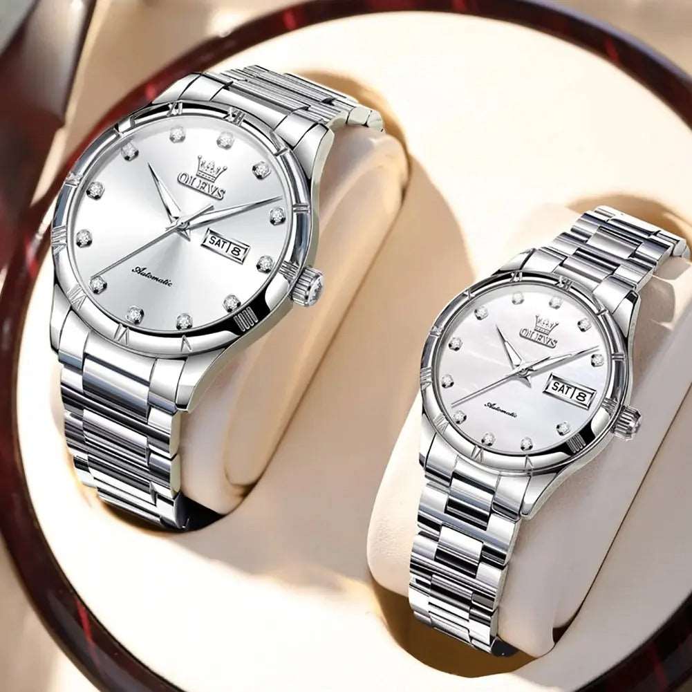 Sweston™ Fashion Couple Watch Stainless Steel Strap