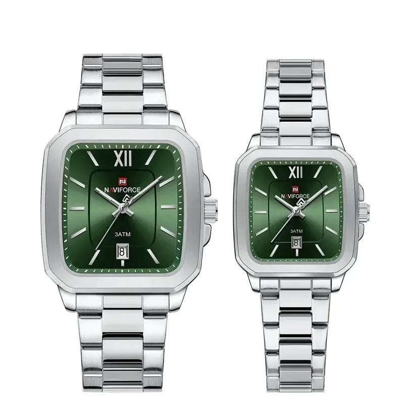 Sweston™ Quartz Square Dial Couple Watch - Sweston