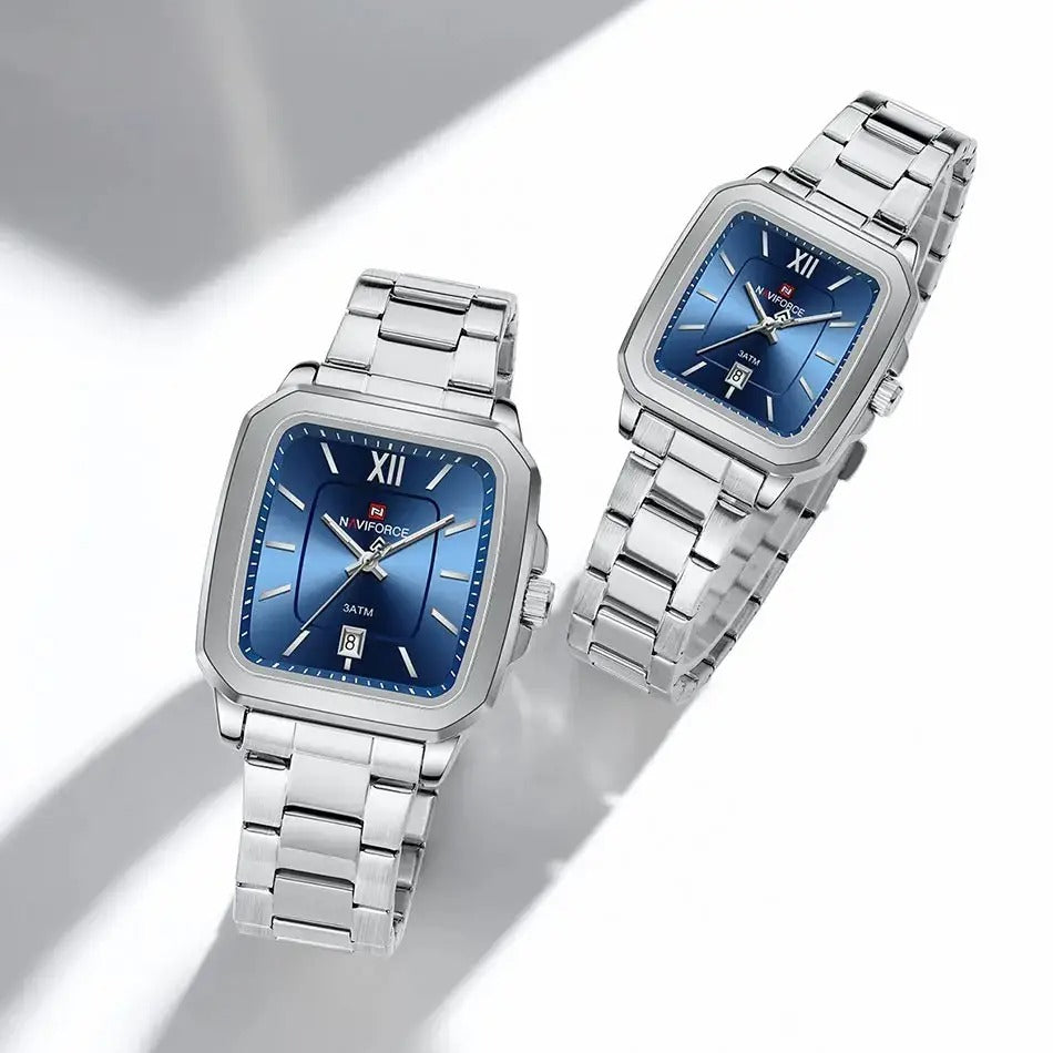 Sweston™ Quartz Square Dial Couple Watch - Sweston