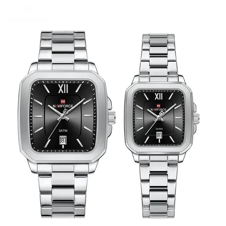 Sweston™ Quartz Square Dial Couple Watch - Sweston