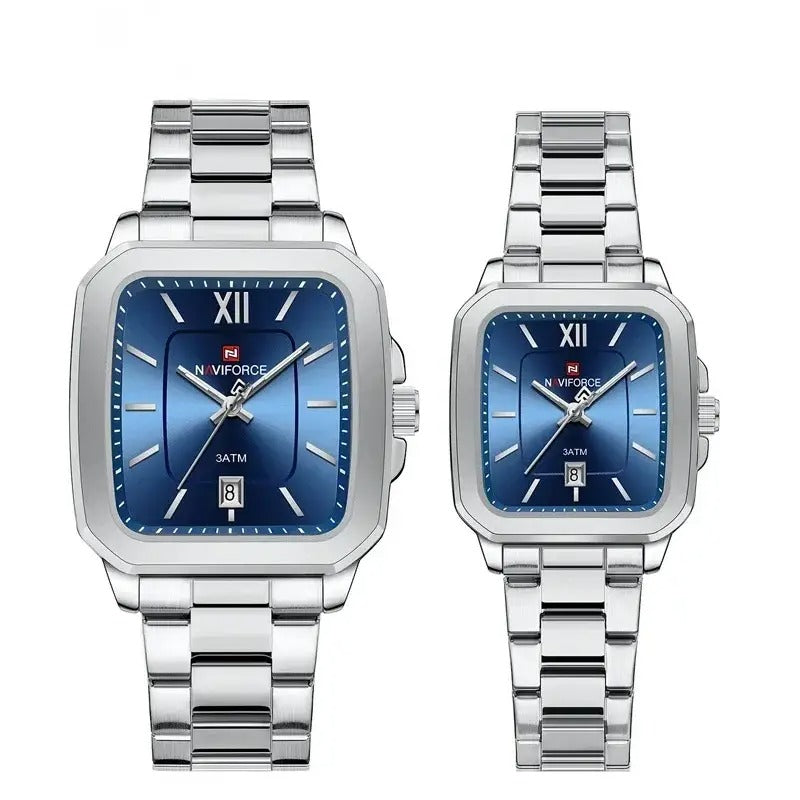 Sweston™ Quartz Square Dial Couple Watch - Sweston