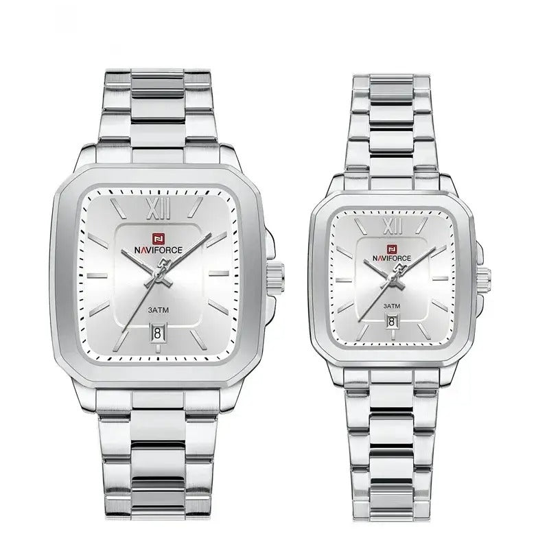 Sweston™ Quartz Square Dial Couple Watch - Sweston