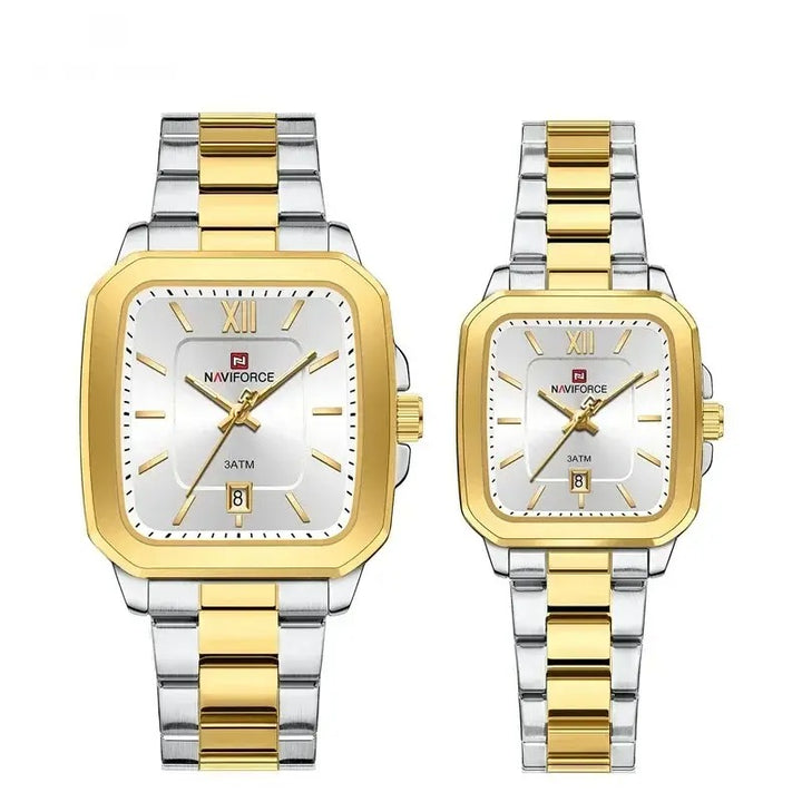 Sweston™ Quartz Square Dial Couple Watch - Sweston