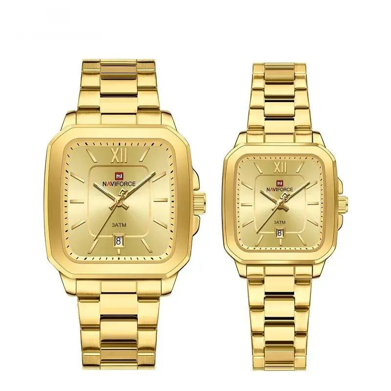 Sweston™ Quartz Square Dial Couple Watch - Sweston