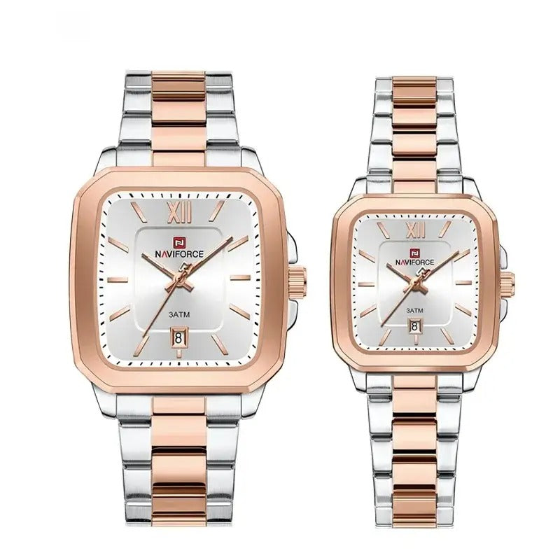 Sweston™ Quartz Square Dial Couple Watch - Sweston