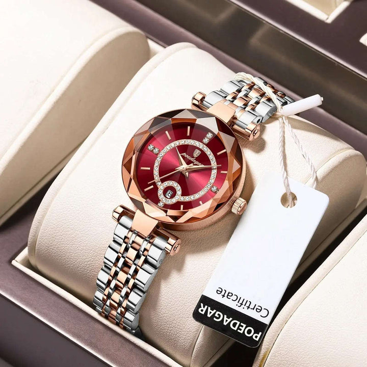 Sweston™  Luxury Diamond Quartz Watch for Women + Gift Box