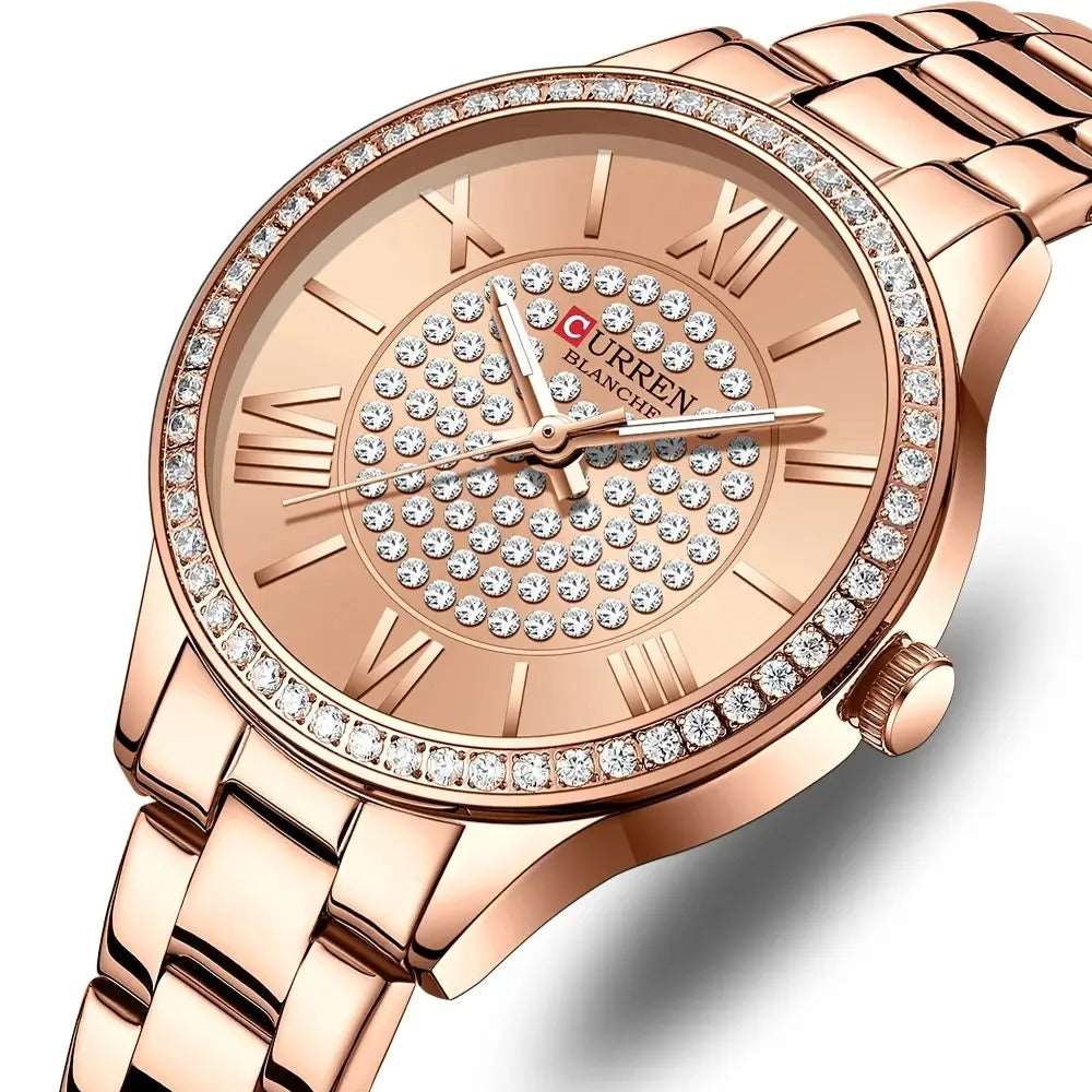 Sweston™ Luxury Rhinestones Rose Dial Fashion Watch