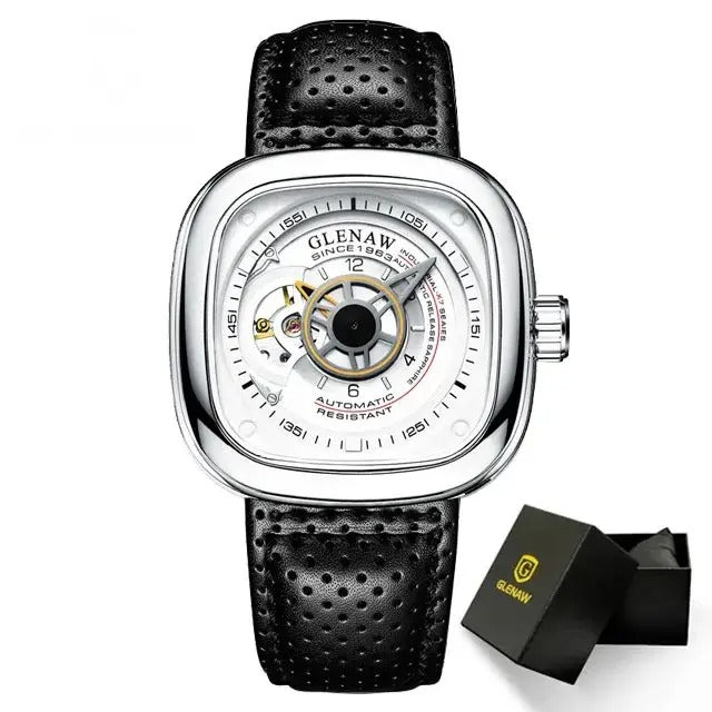 Sweston™ Luxury Square Mechanical Leather Watch