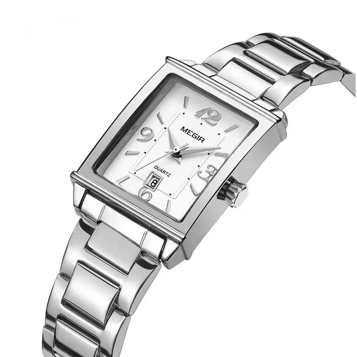 Sweston™ Women's Elegant Stainless Steel Quartz Watch – Waterproof Fashion Timepiece with Calendar