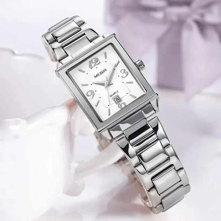 Sweston™ Women's Elegant Stainless Steel Quartz Watch – Waterproof Fashion Timepiece with Calendar