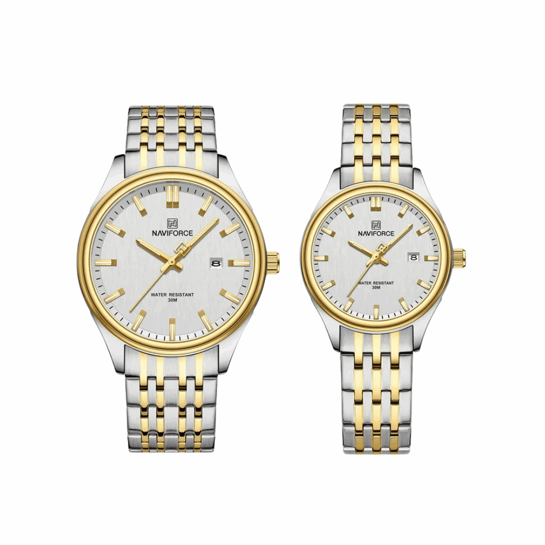 Sweston™ Fashion Stainless Steel Strap Couple Watch