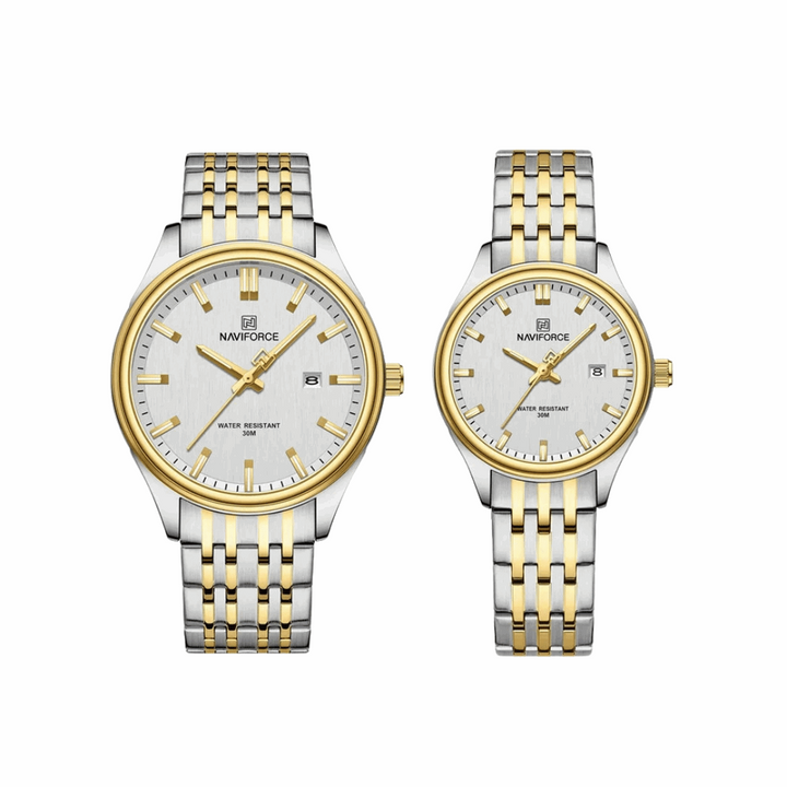 Sweston™ Fashion Stainless Steel Strap Couple Watch