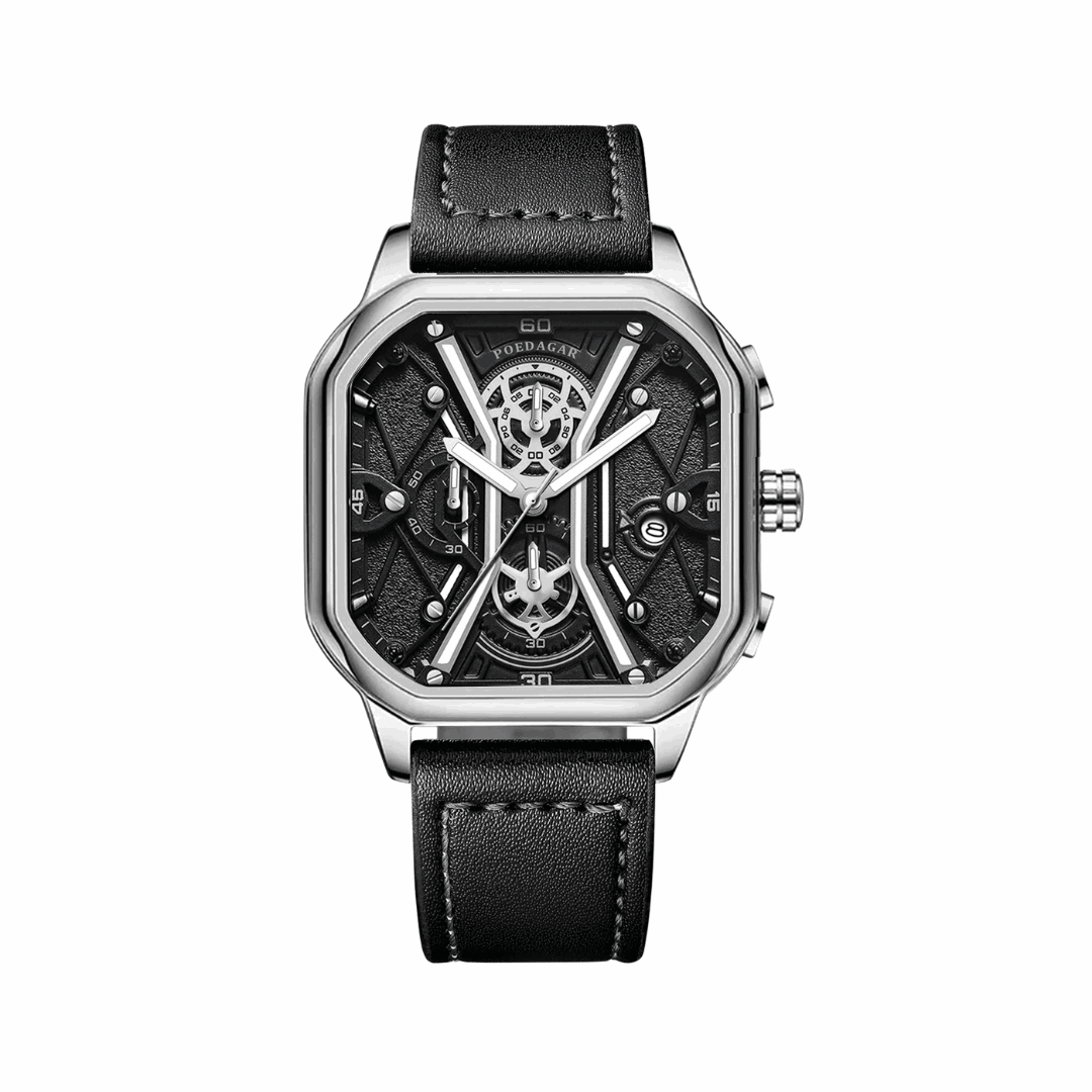 Sweston™ Fashion Men's Square Dial Leather Watch