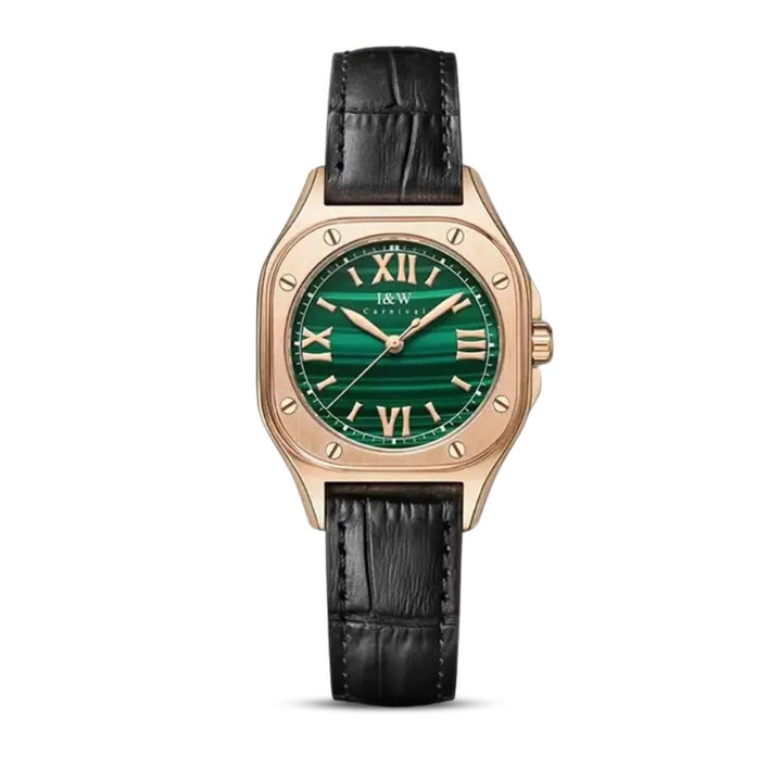 Sweston™ Retro Green Quartz Women's Watch - Classic Luxury with Sapphire Crystal