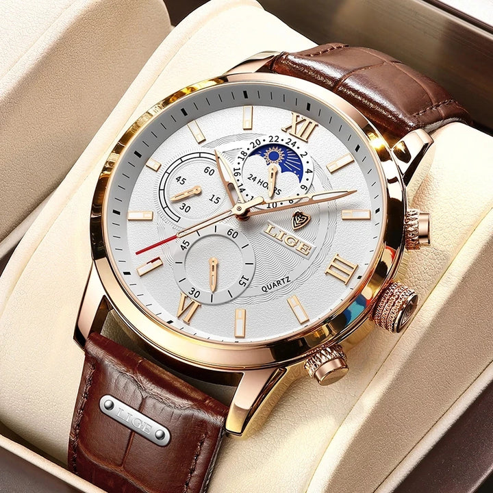 Sweston™ Classic Leather Men's Sport Watch