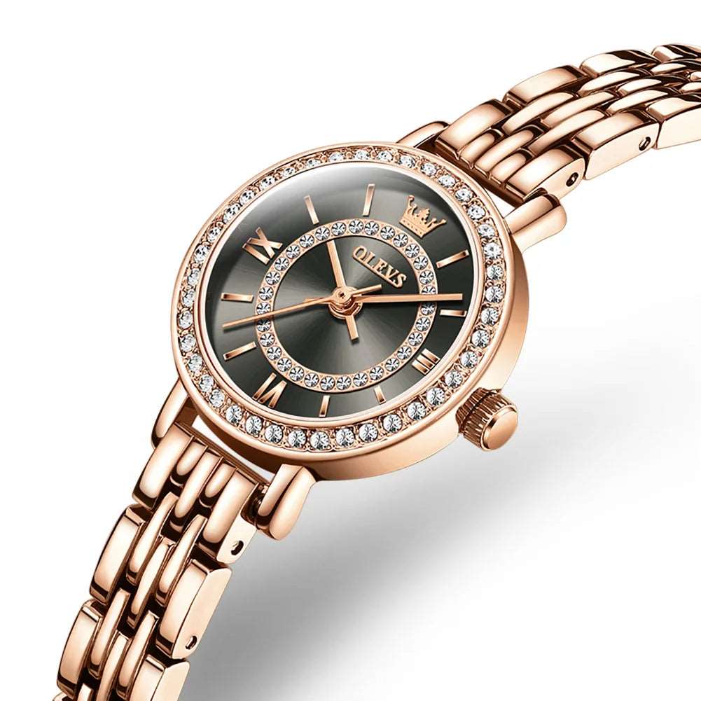 Sweston™ Rose Gold Women’s Quartz Watch – Elegant Bracelet Design