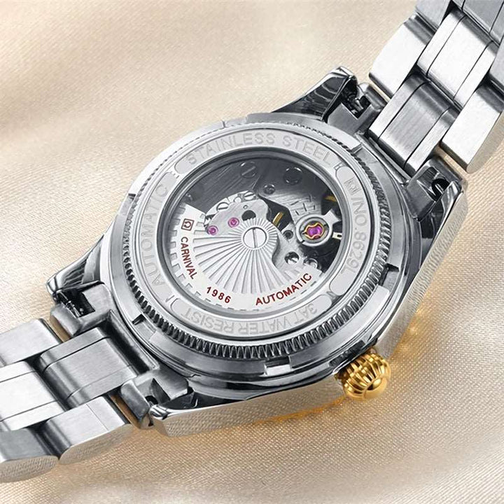 Sweston™ Luxury Diamond Automatic Watch for Women - Elegant Stainless Steel Bracelet