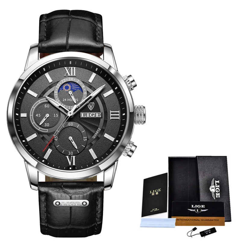 Sweston™ Classic Leather Men's Sport Watch