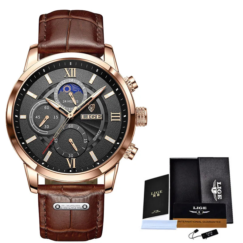 Sweston™ Classic Leather Men's Sport Watch