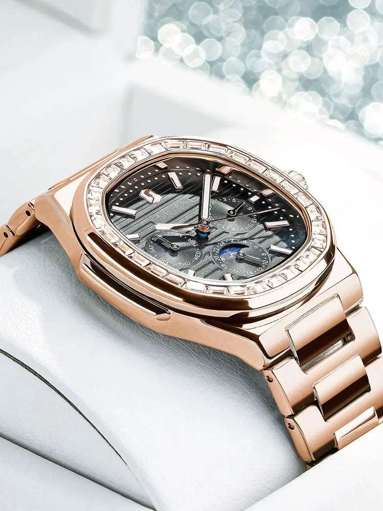 Sweston™ Luxury Rose Gold Watch: Elegance and Precision