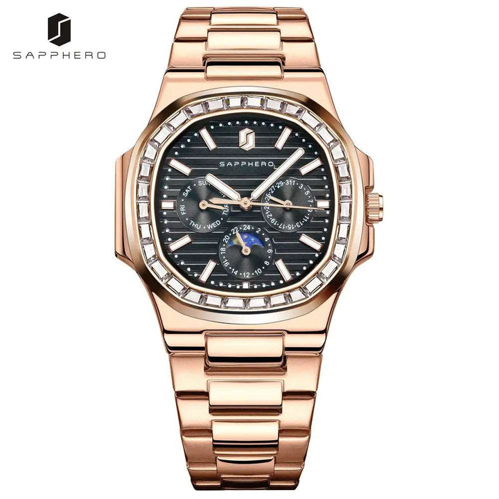 Sweston™ Luxury Rose Gold Watch: Elegance and Precision