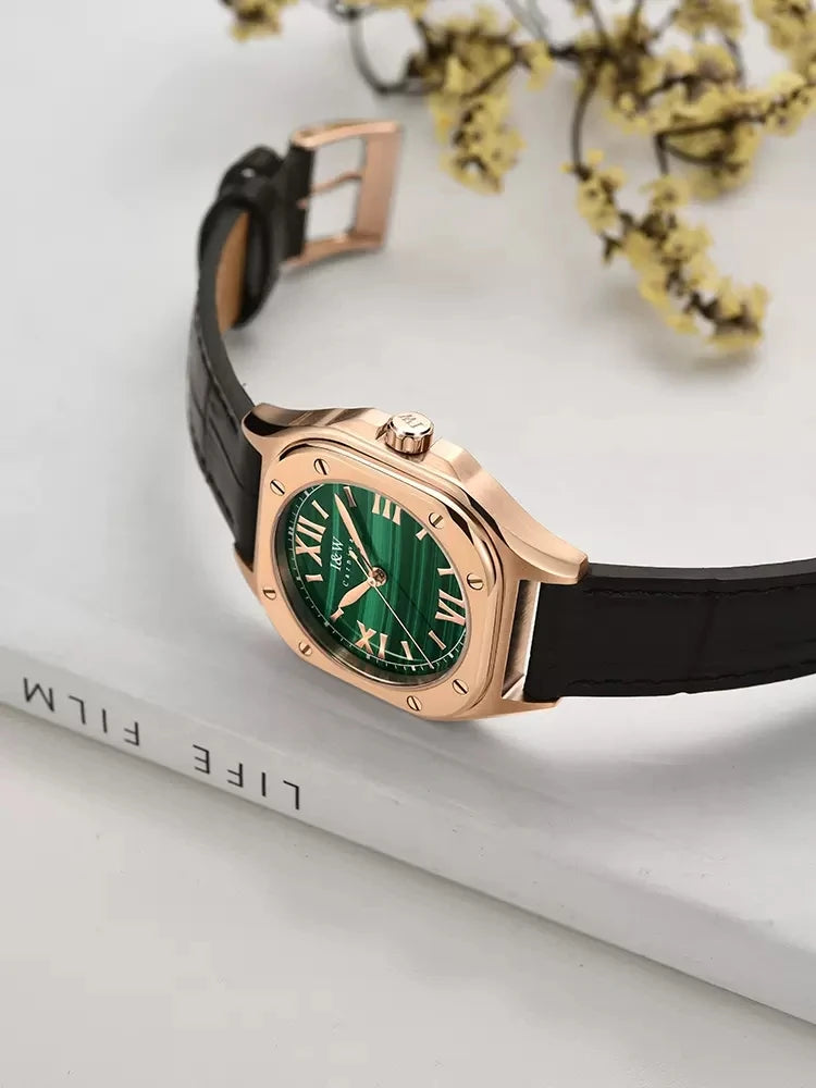 Sweston™ Retro Green Quartz Women's Watch - Classic Luxury with Sapphire Crystal