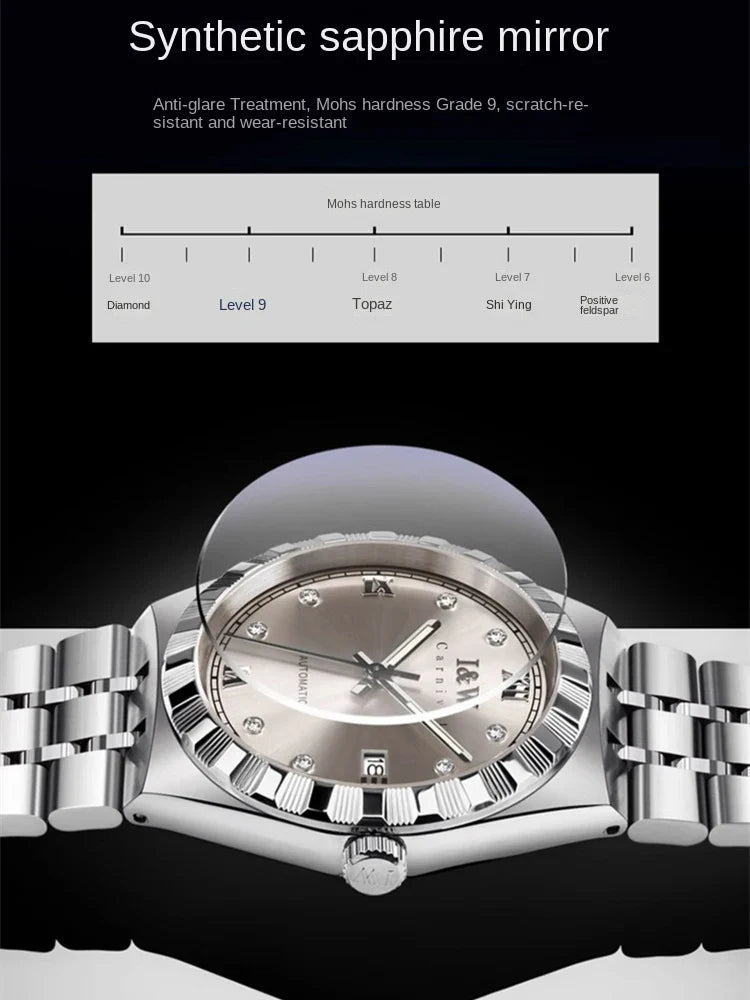 Sweston™ IW Series Men's Watch with Sapphire Glass and Stainless Steel Band