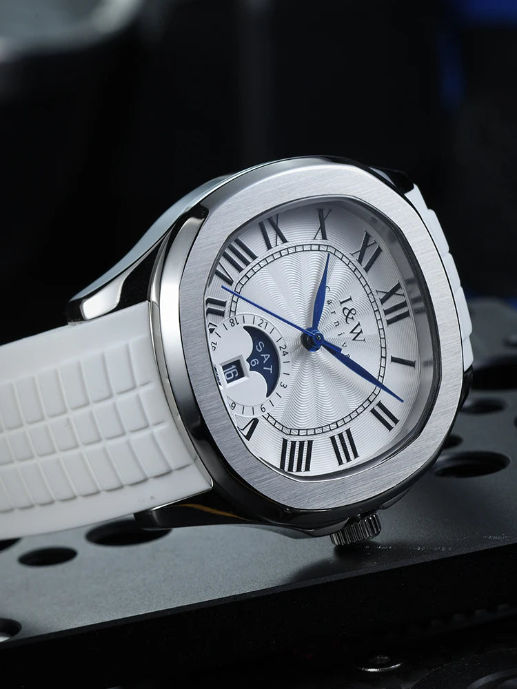 Sweston™ High-End Men's Mechanical Watch – Sapphire Moon Phase & Sports Design