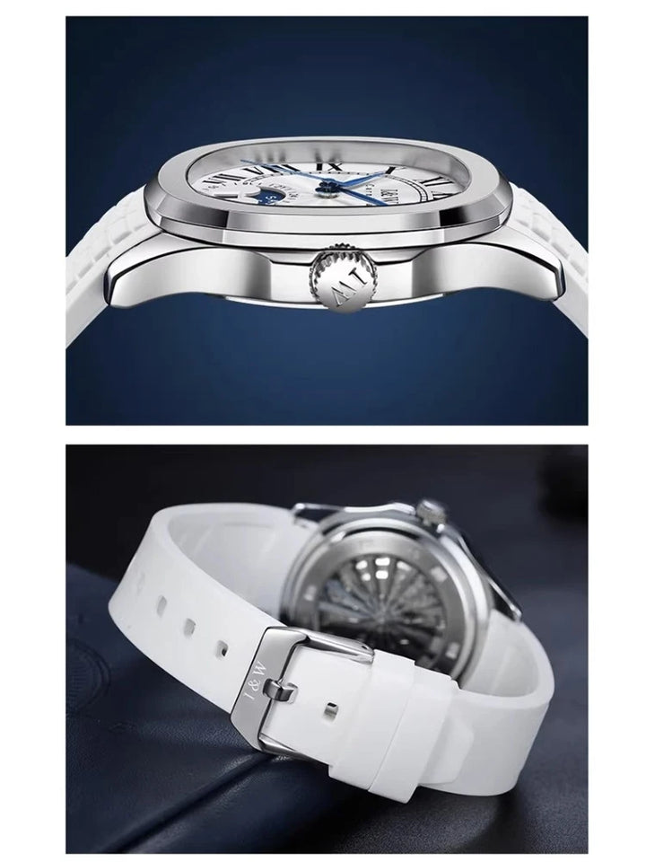 Sweston™ High-End Men's Mechanical Watch – Sapphire Moon Phase & Sports Design