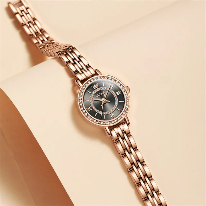 Sweston™ Rose Gold Women’s Quartz Watch – Elegant Bracelet Design