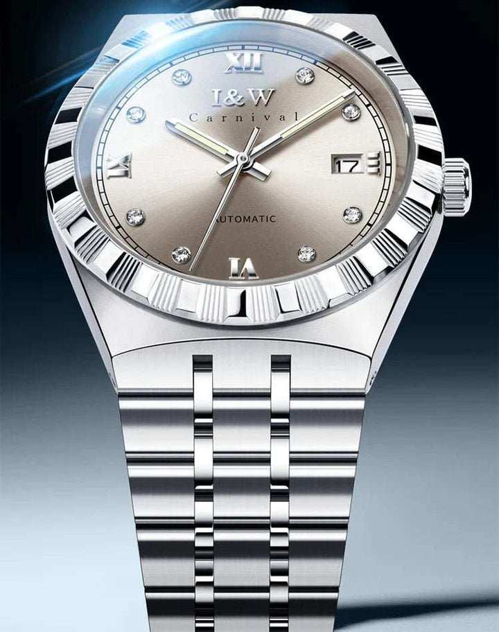 Sweston™ IW Series Men's Watch with Sapphire Glass and Stainless Steel Band