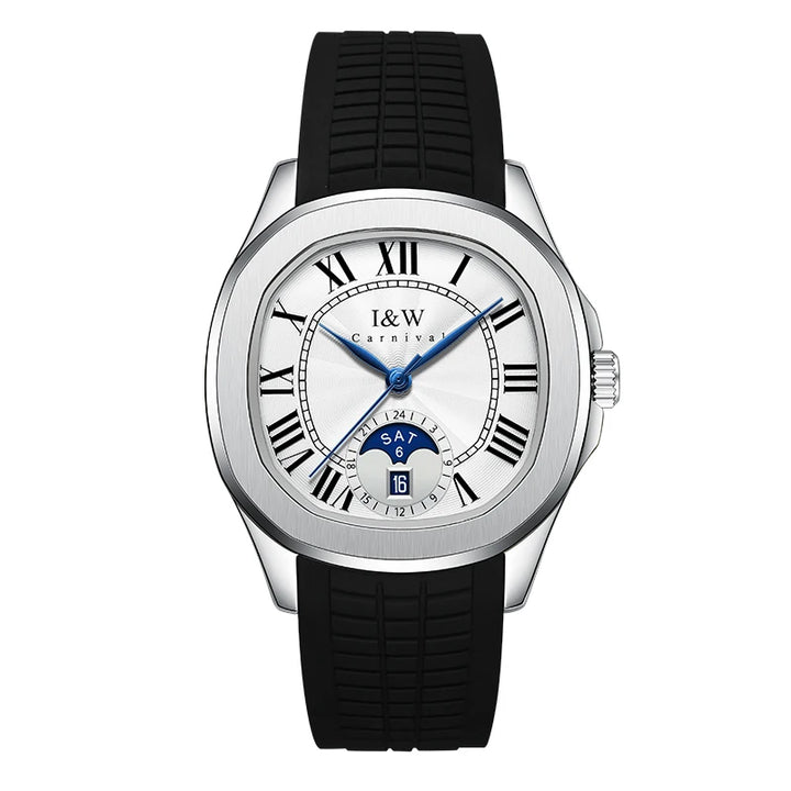 Sweston™ High-End Men's Mechanical Watch – Sapphire Moon Phase & Sports Design