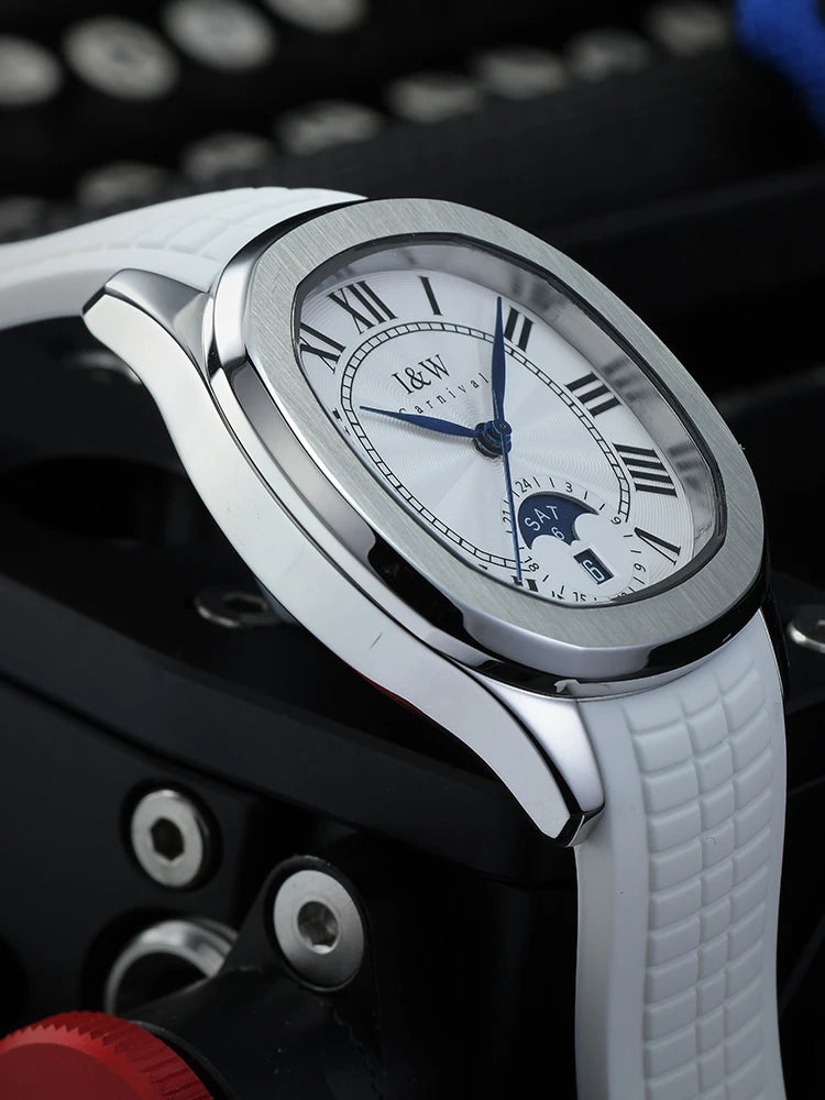 Sweston™ High-End Men's Mechanical Watch – Sapphire Moon Phase & Sports Design