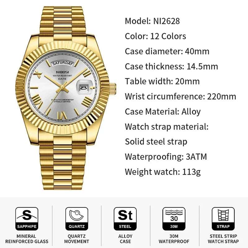 Sweston™ Men's Luxury Waterproof Quartz Watch