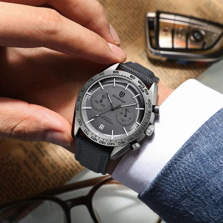 Sweston™ Luxury Chronograph Quartz Sports Watch – Precision & Style