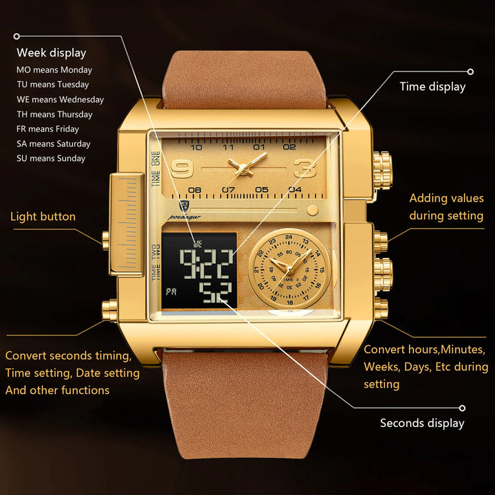 Sweston™ Luxury Rectangle Quartz Watch