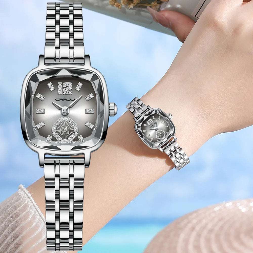 Sweston™ Luxury Stainless Steel Women’s Wrist Watch – Elegant and Waterproof