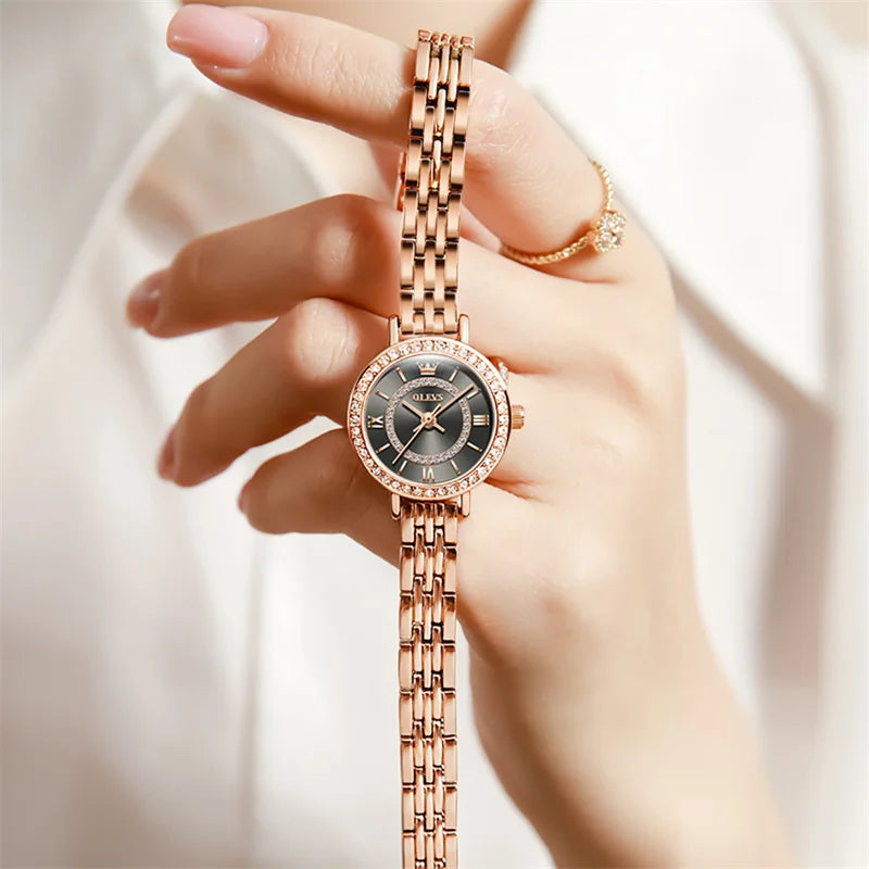 Sweston™ Rose Gold Women’s Quartz Watch – Elegant Bracelet Design