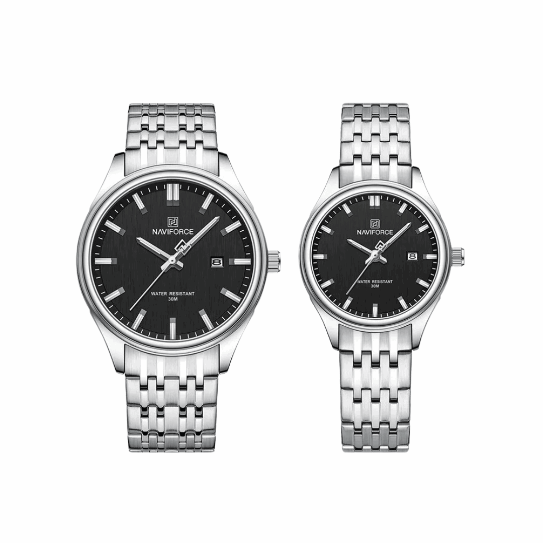 Sweston™ Fashion Stainless Steel Strap Couple Watch