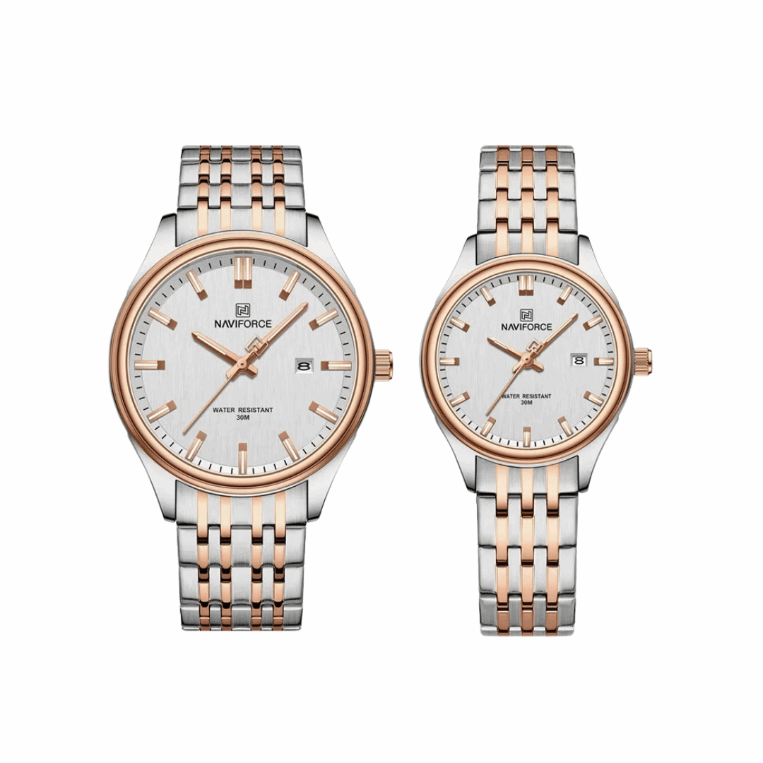 Sweston™ Fashion Stainless Steel Strap Couple Watch